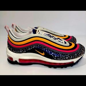 Nike Air Max 97 GS Purple Orange Pink Sneakers
